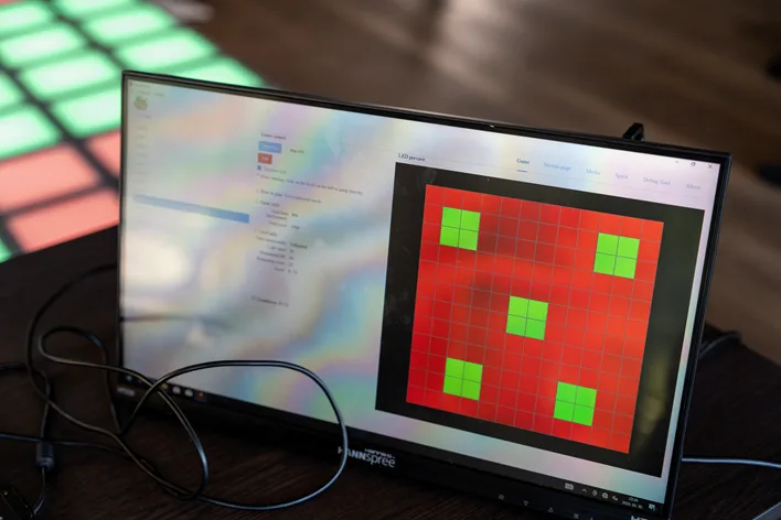 LED padló a rendezvényen