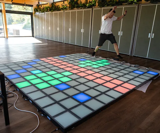 LED padló a rendezvényen